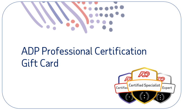 ADP Professional Certification Gift Card